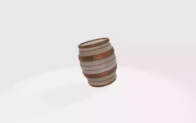  3D Model Barrel - Keg - FBX Format