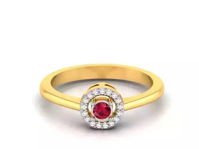 Women Diamond Ring 3dm render details