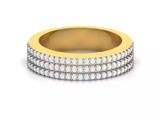 Women Diamond Ring 3dm render details