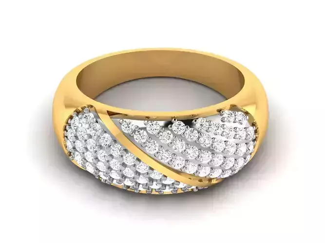 Women Diamond Ring 3dm render details