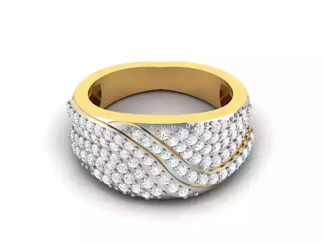 Women Diamond Ring 3dm render details