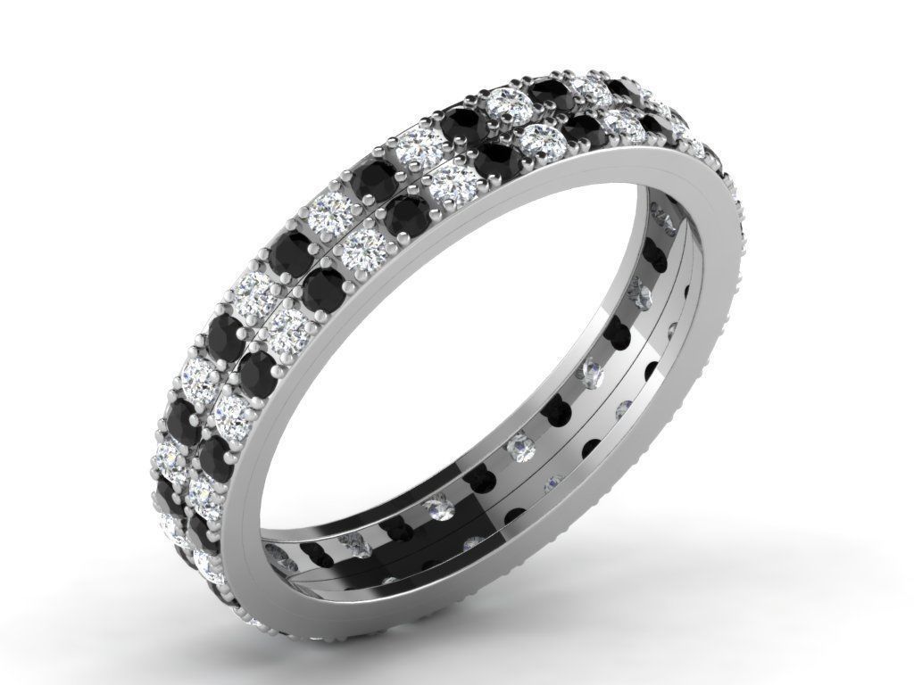 Women Diamond Ring 3dm render details 3D print model_9