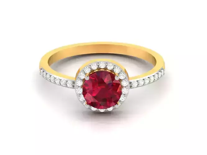 Women Diamond Ring 3dm render details