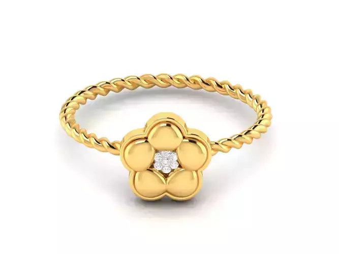 Women Diamond Ring 3dm render details