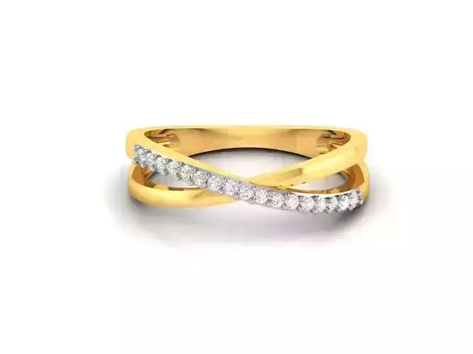 Women Diamond Ring 3dm render details