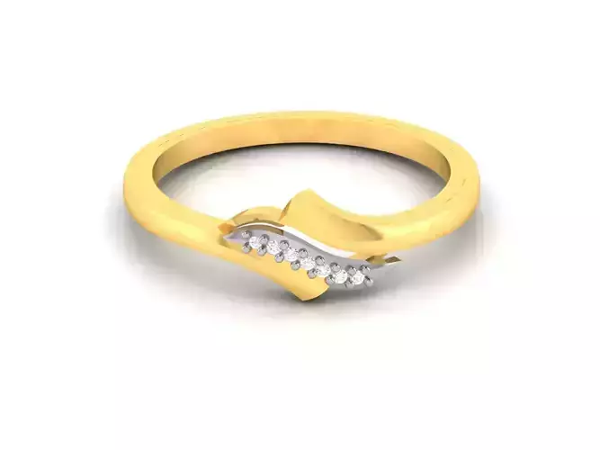 Women Diamond Ring 3dm render details