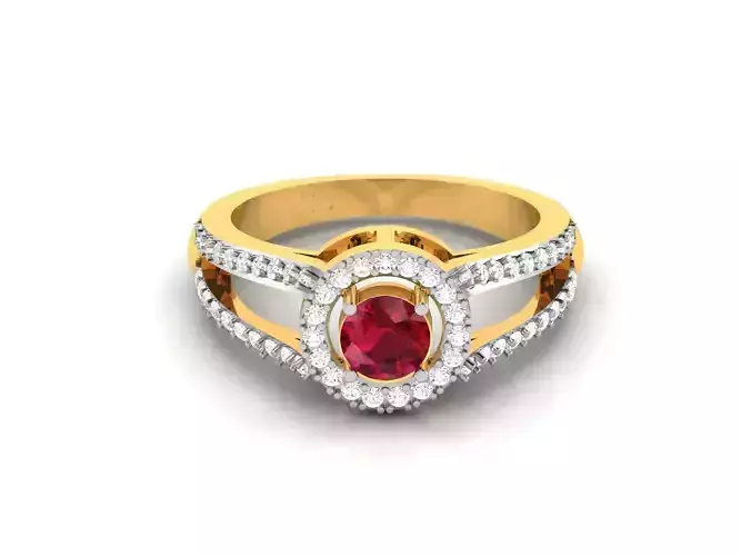 Women Diamond Ring 3dm render details