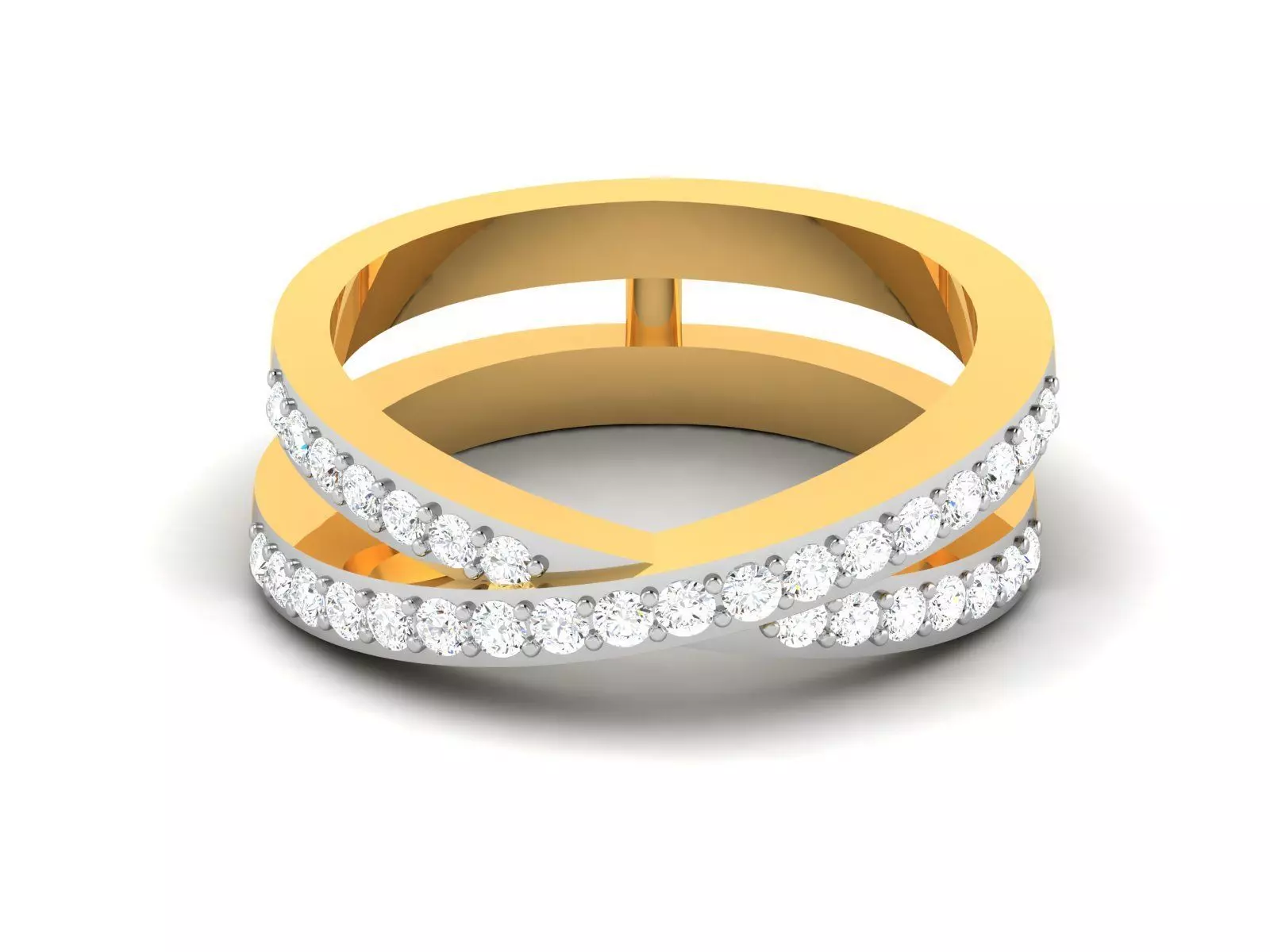 Women Diamond Ring 3dm render details 3D print model_0