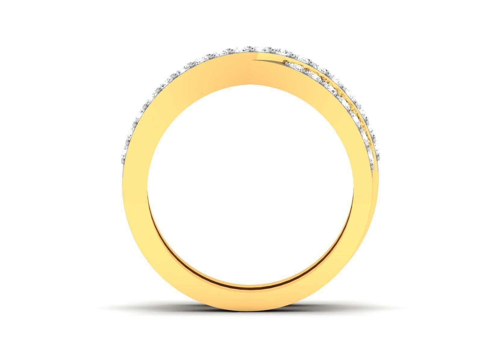 Women Diamond Ring 3dm render details 3D print model_3