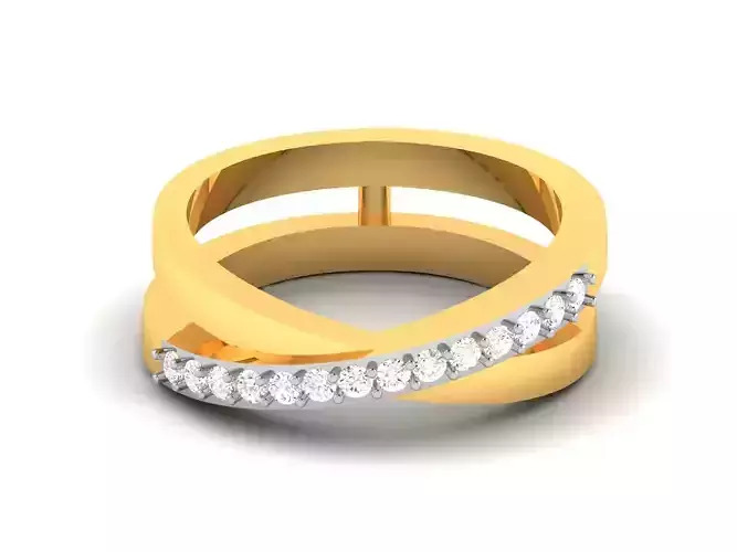 Women Diamond Ring 3dm render details