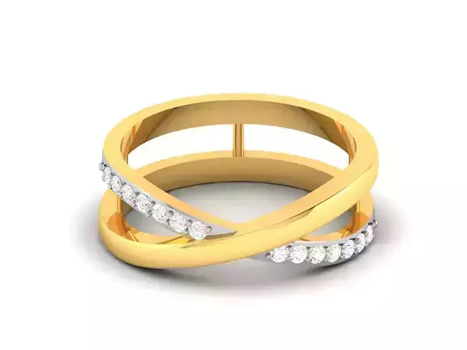 Women Diamond Ring 3dm render details