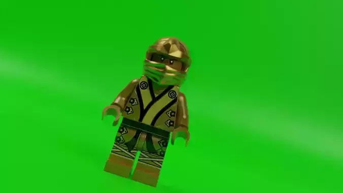 Golden Lloyd Ninjago The Final Battle 3D model
