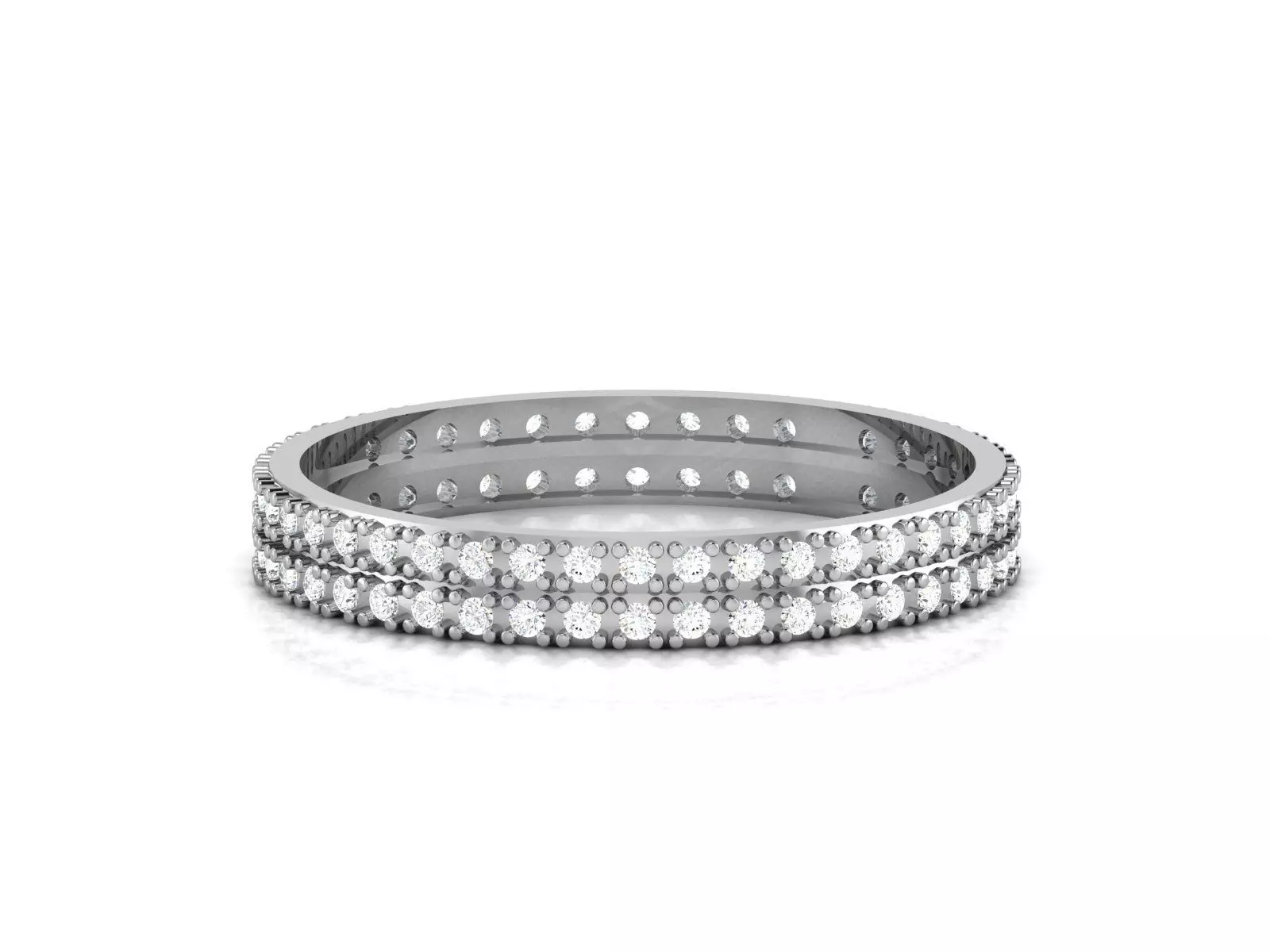 Women Diamond Ring 3dm render details 3D print model_0