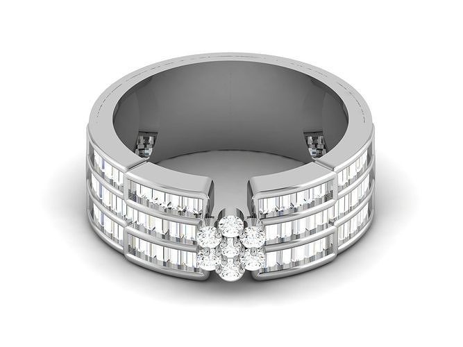Women Diamond Ring 3dm render details 3D print model