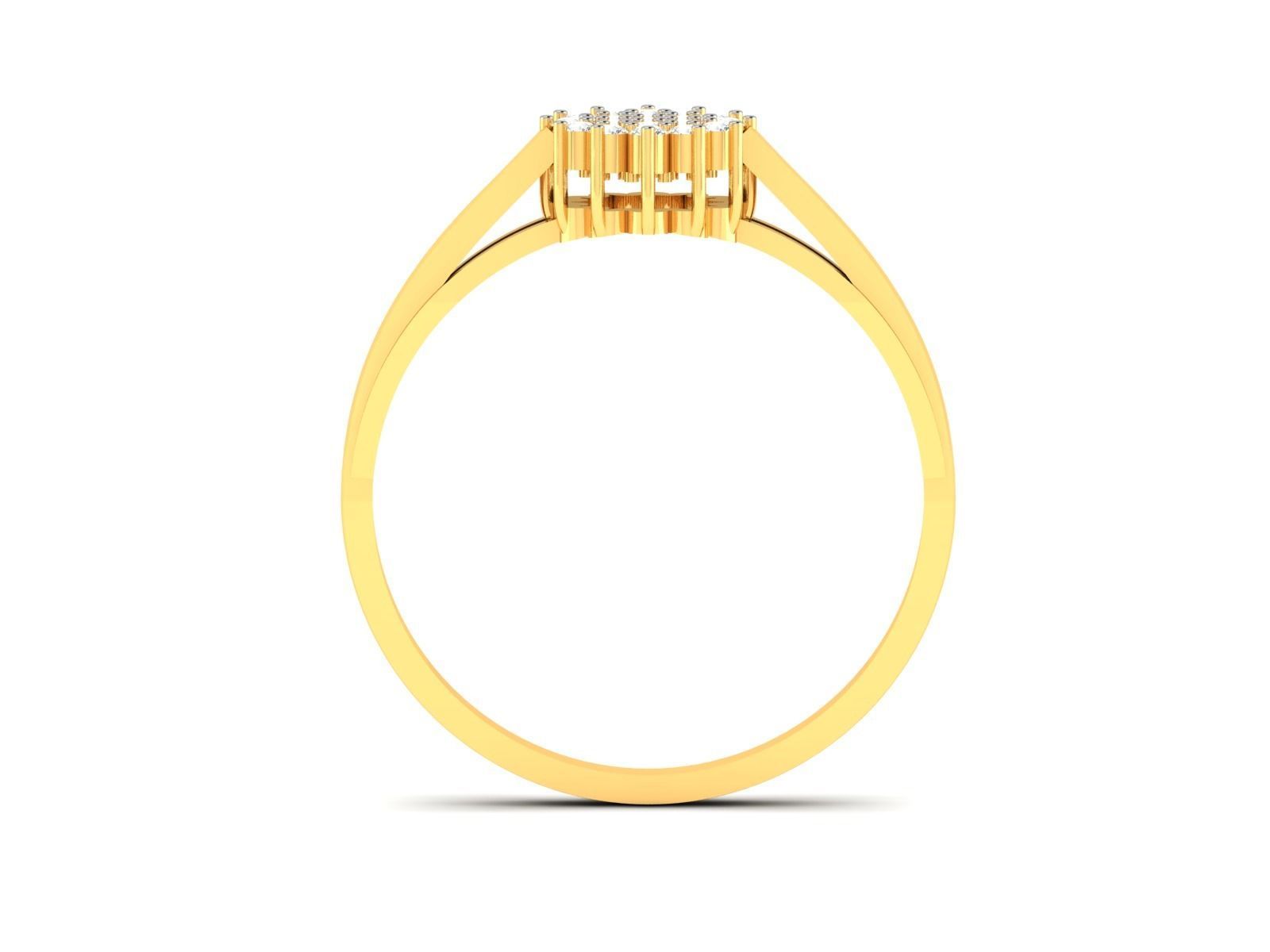 Women Diamond Ring 3dm render details 3D print model_4