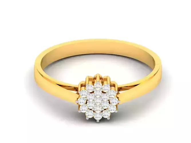 Women Diamond Ring 3dm render details