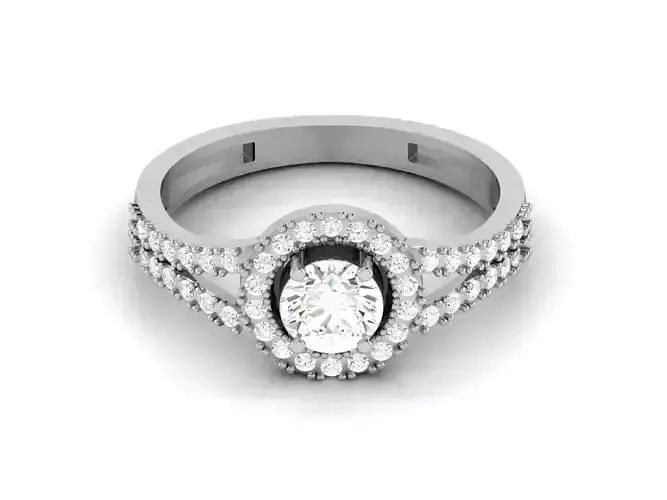 Women Diamond Ring 3dm render details