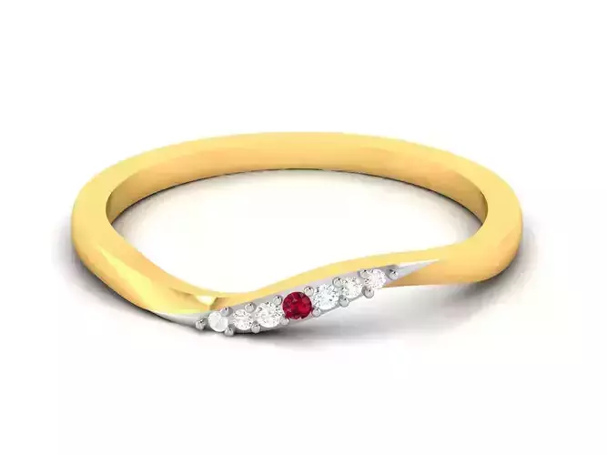 Women Diamond Ring 3dm render details