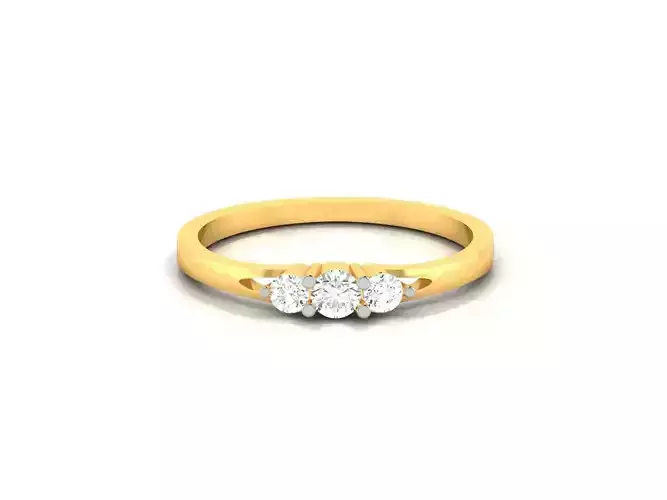 Women Diamond Ring 3dm render details