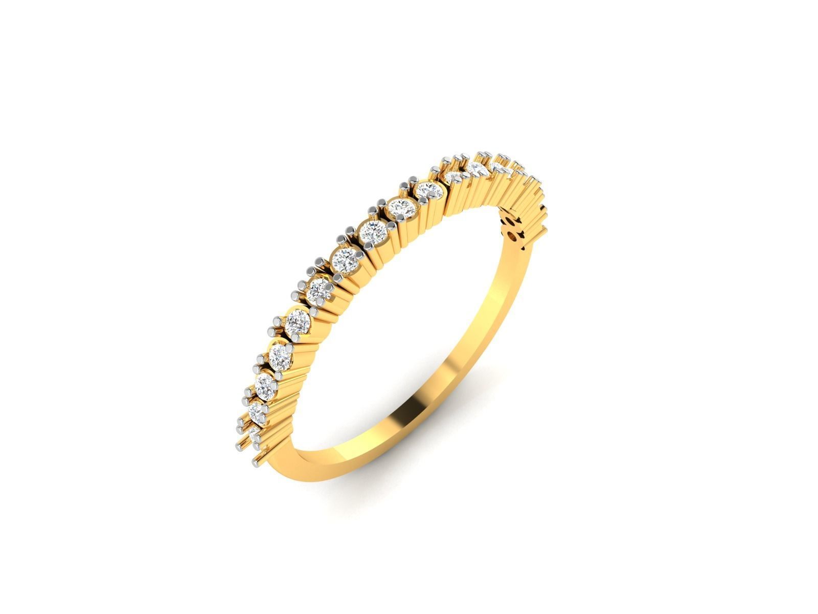 Women Diamond Ring 3dm render details 3D print model_2