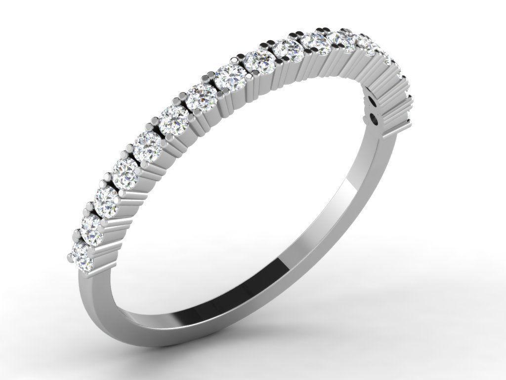 Women Diamond Ring 3dm render details 3D print model_9