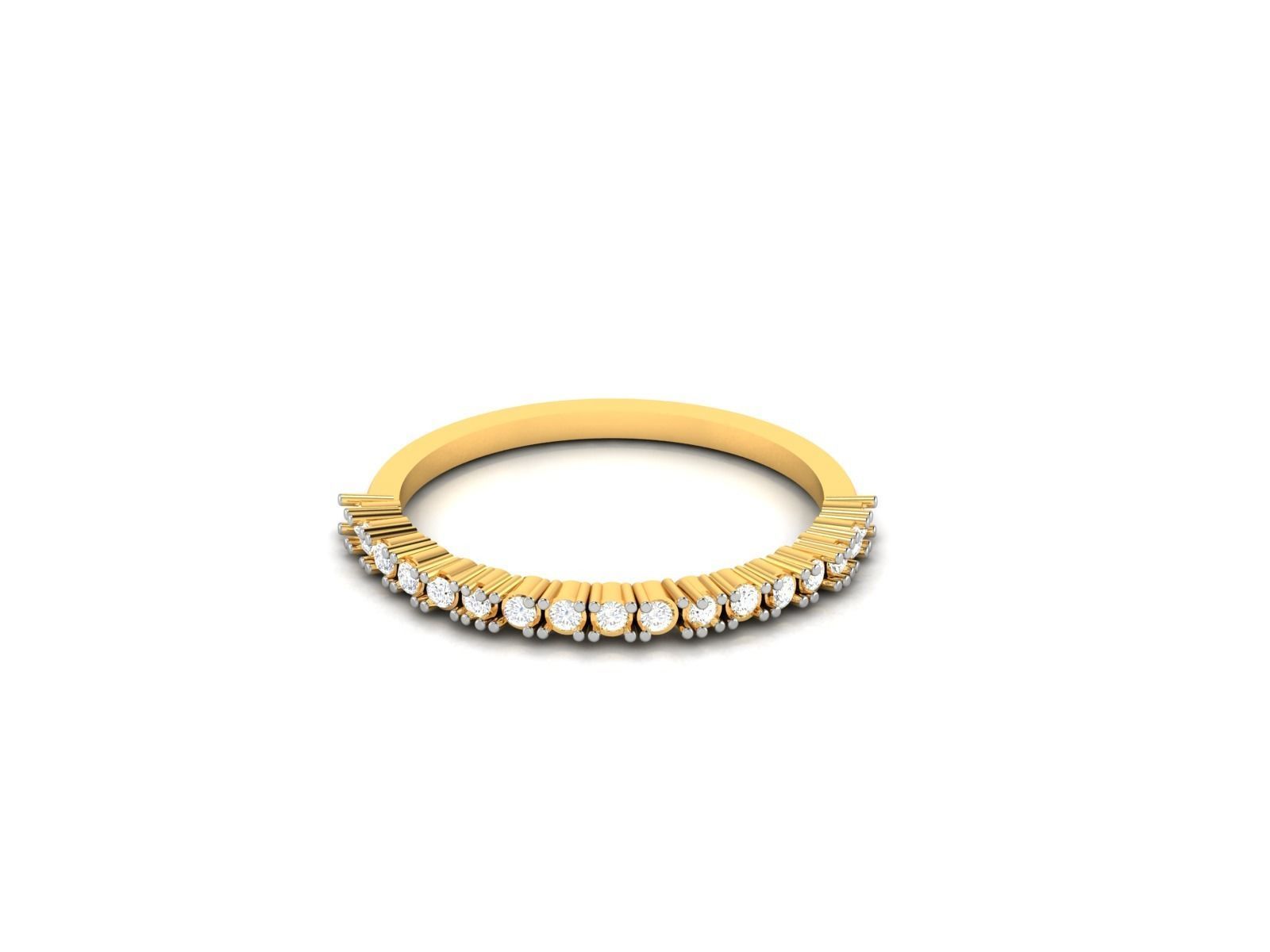 Women Diamond Ring 3dm render details 3D print model_7