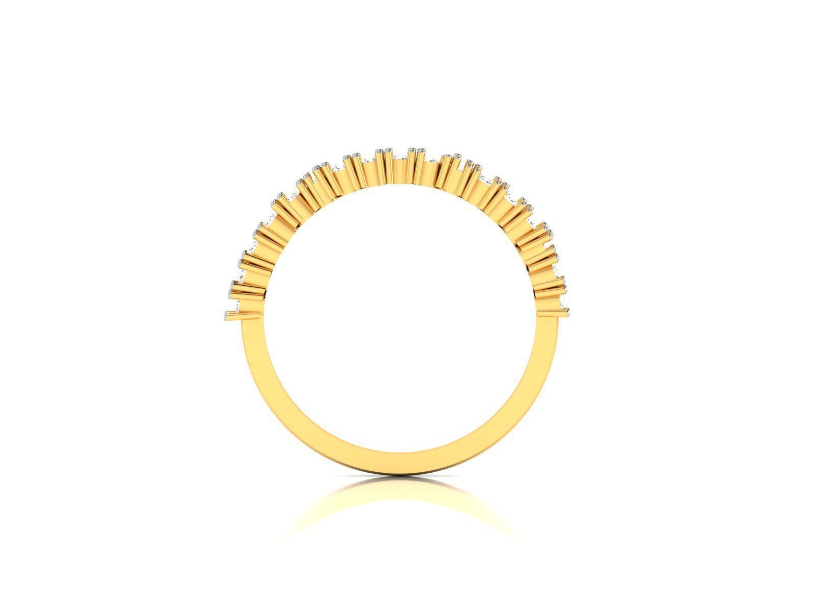 Women Diamond Ring 3dm render details 3D print model_3