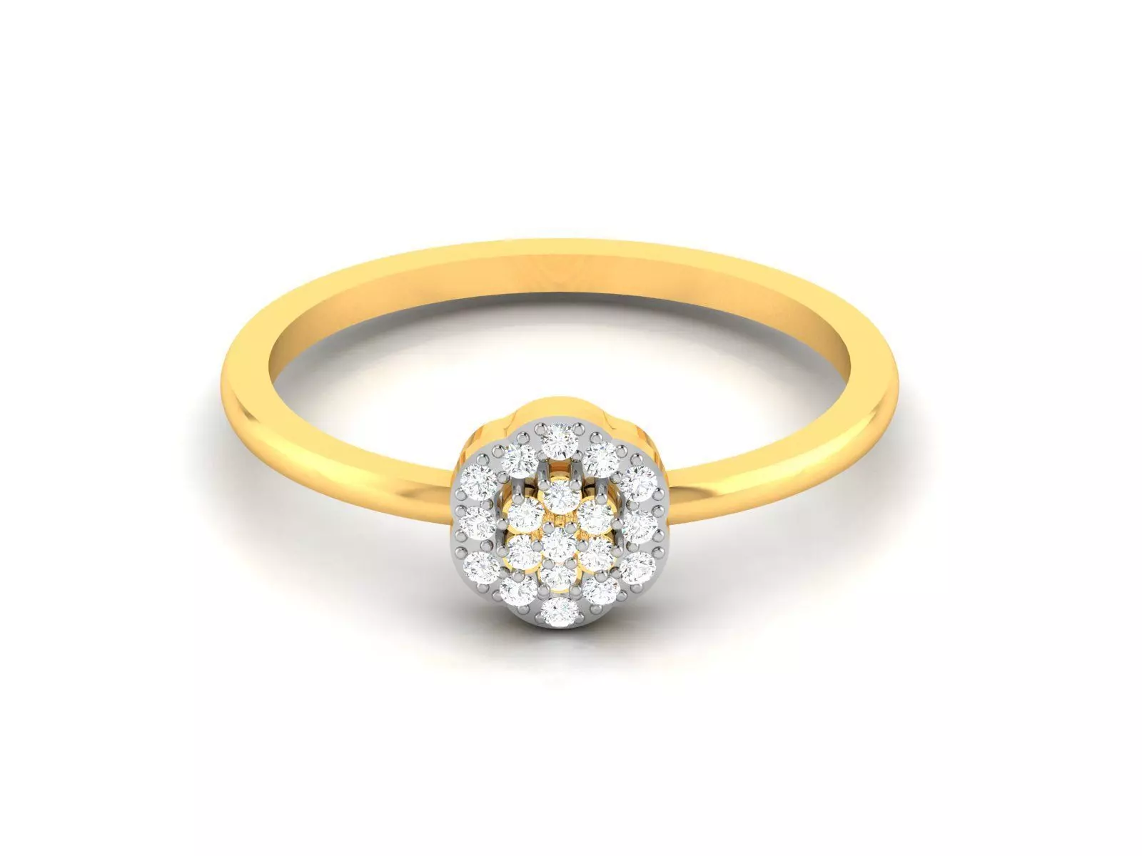 Women Diamond Ring 3dm render details 3D print model_0