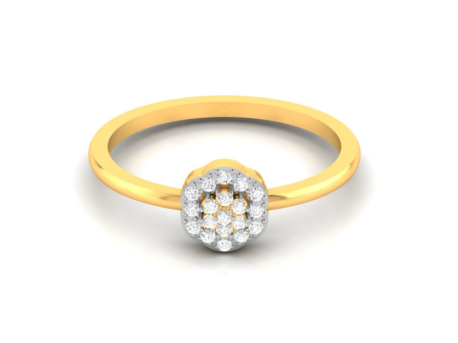 Women Diamond Ring 3dm render details 3D print model_7
