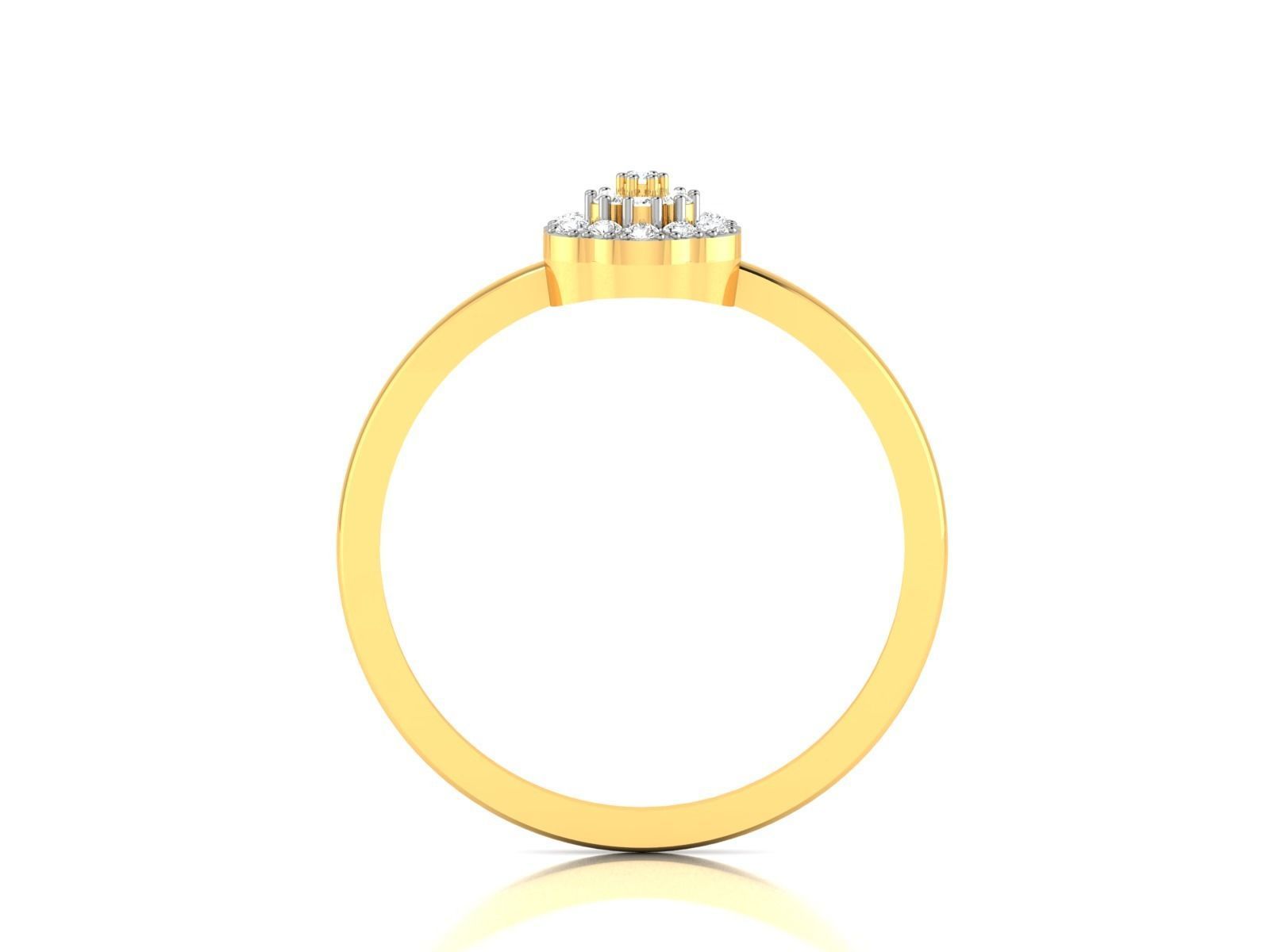 Women Diamond Ring 3dm render details 3D print model_4