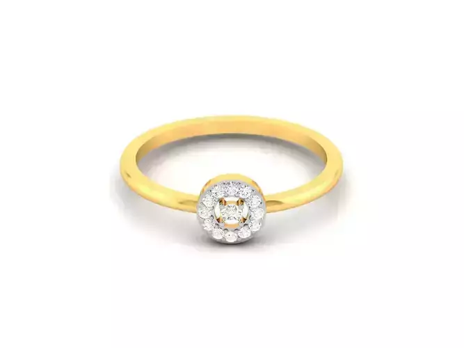 Women Diamond Ring 3dm render details