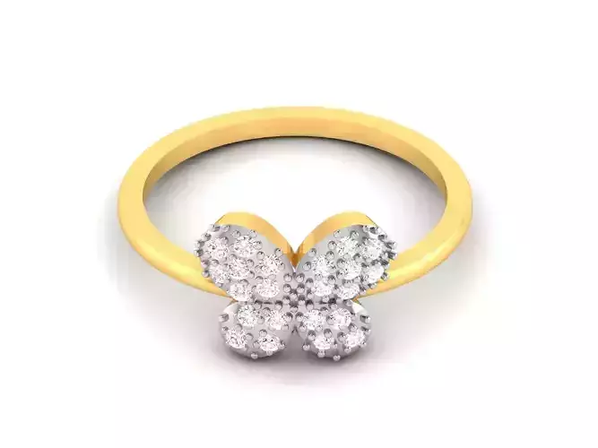 Women Diamond Ring 3dm render details