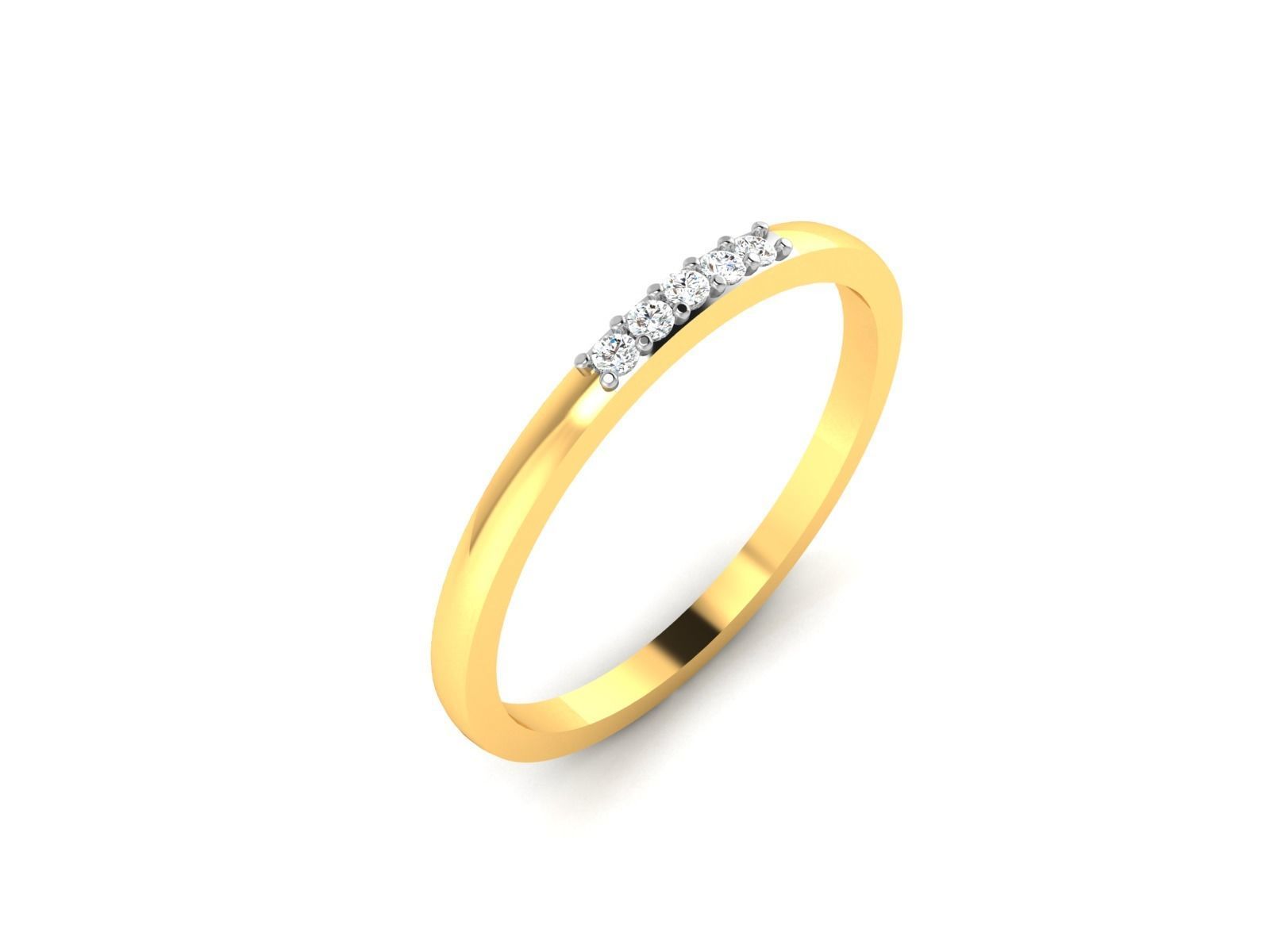 Women Diamond Ring 3dm render details 3D print model_2