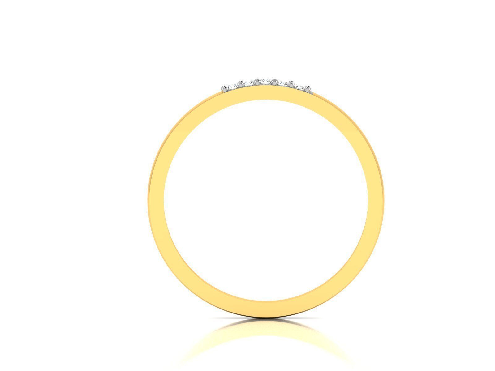 Women Diamond Ring 3dm render details 3D print model_3
