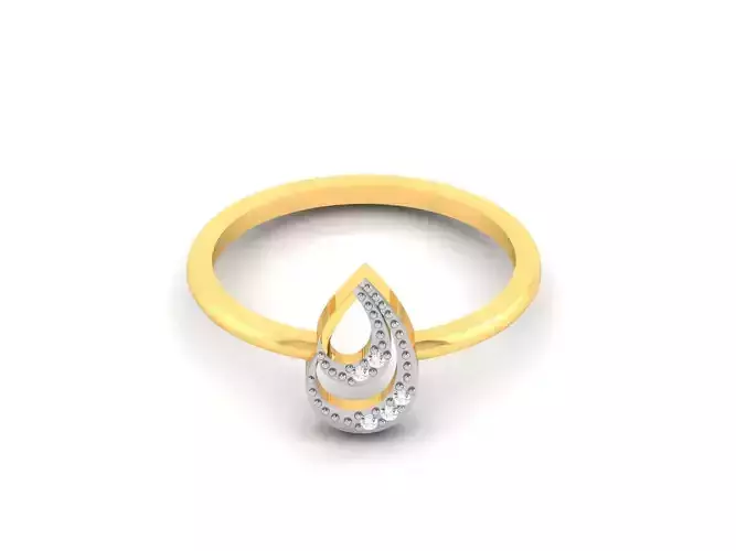 Women Diamond Ring 3dm render details