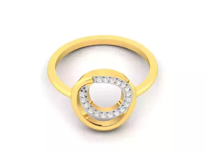Women Diamond Ring 3dm render details