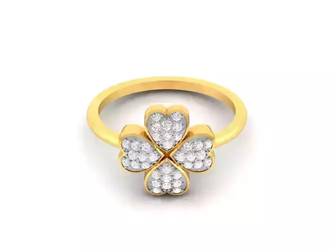 Women Diamond Ring 3dm render details