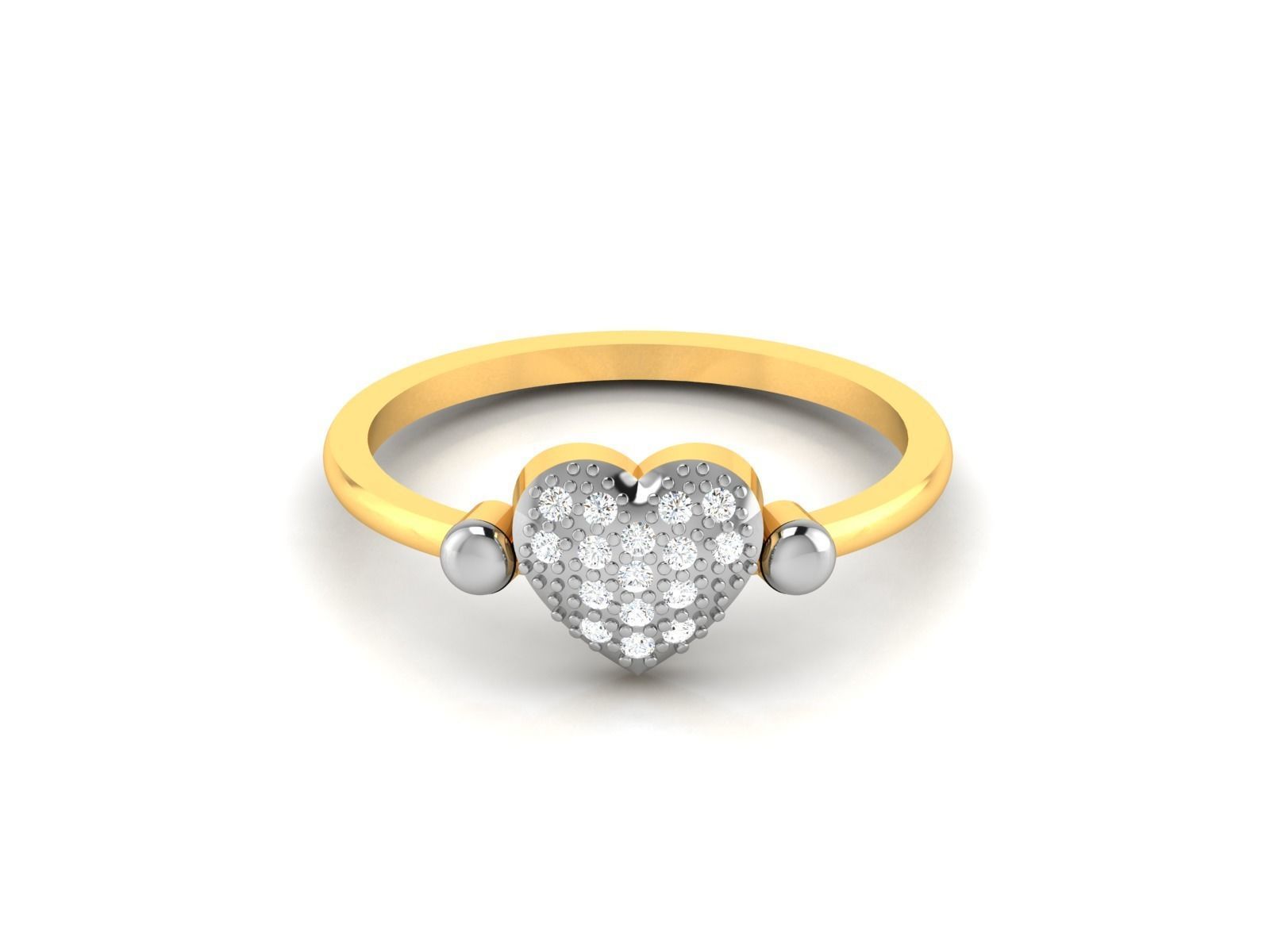 Women Diamond Ring 3dm render details 3D print model_5