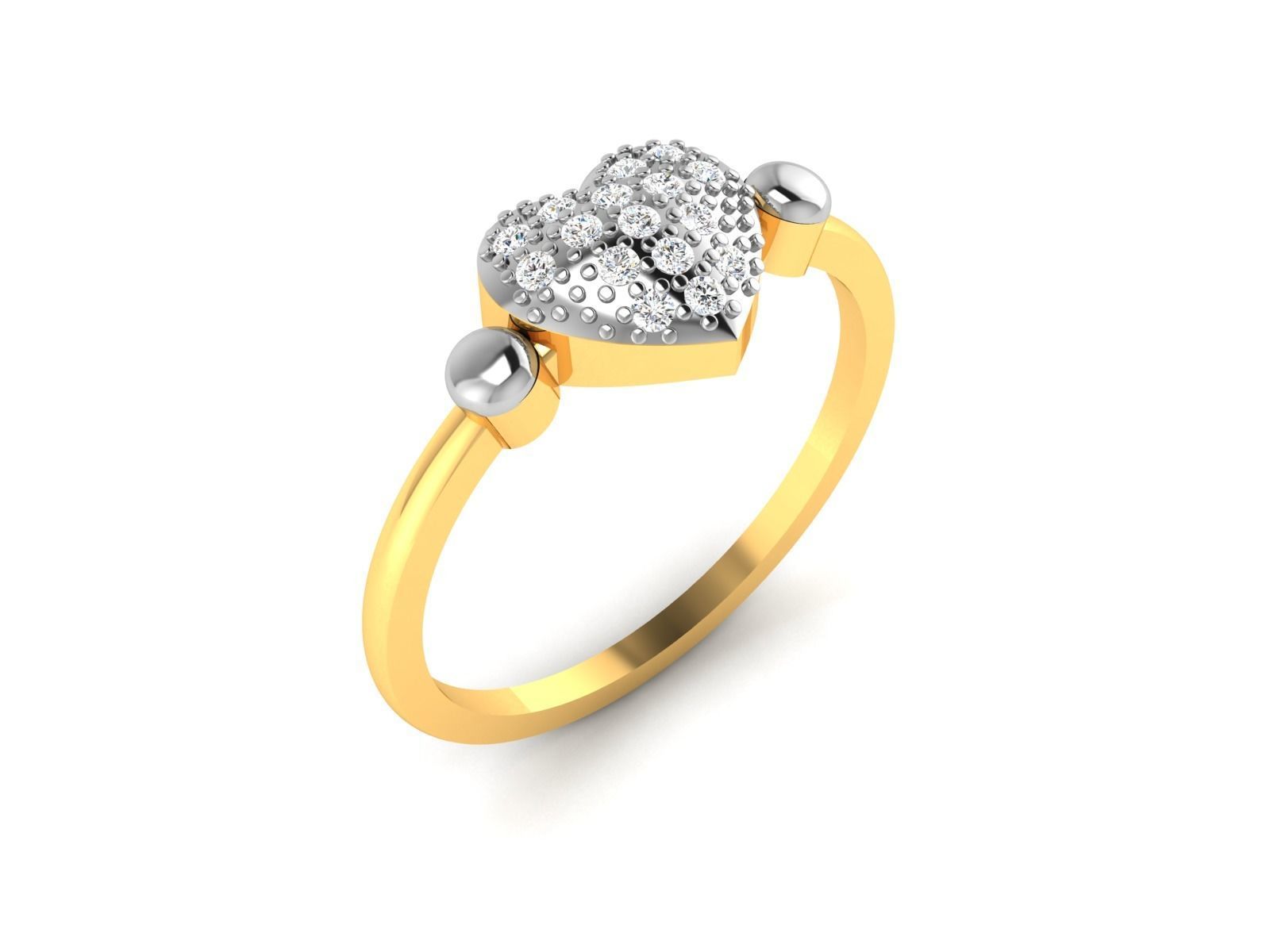 Women Diamond Ring 3dm render details 3D print model_8