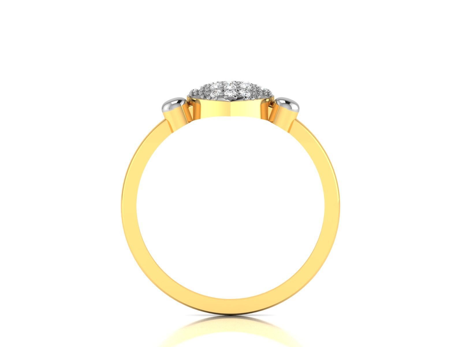 Women Diamond Ring 3dm render details 3D print model_2