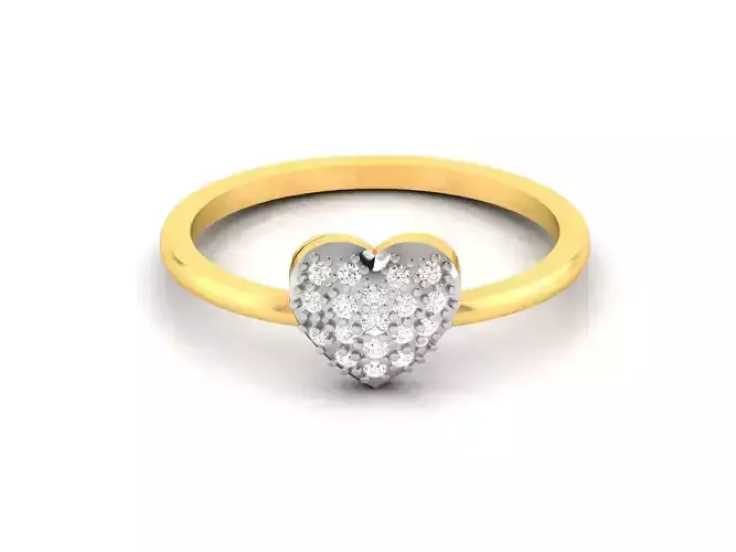 Women Diamond Ring 3dm render details