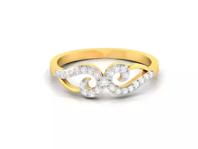 Women Diamond Ring 3dm render details