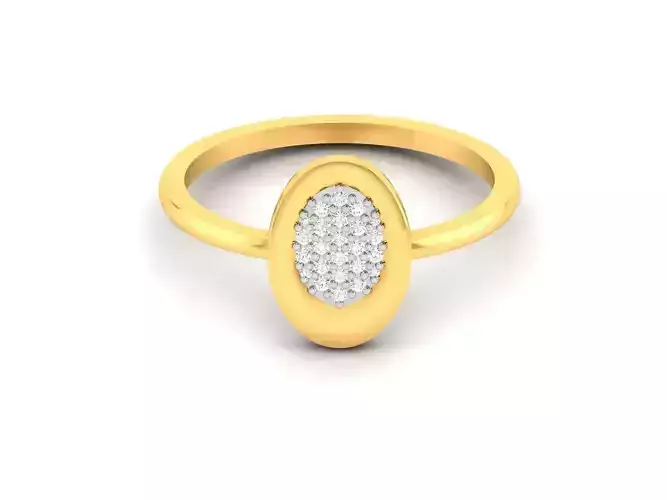 Women Diamond Ring 3dm render details