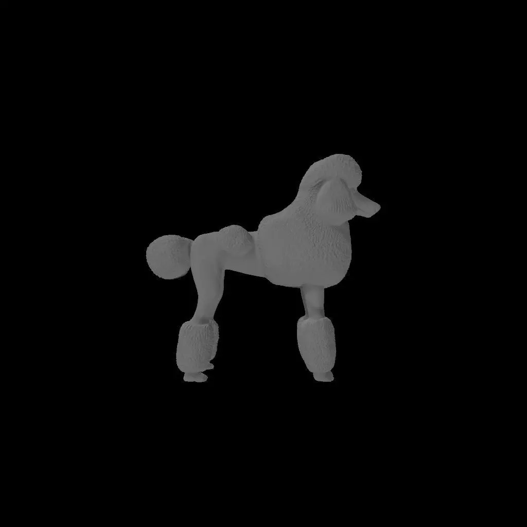 Poodle - Handle 3D print model_0