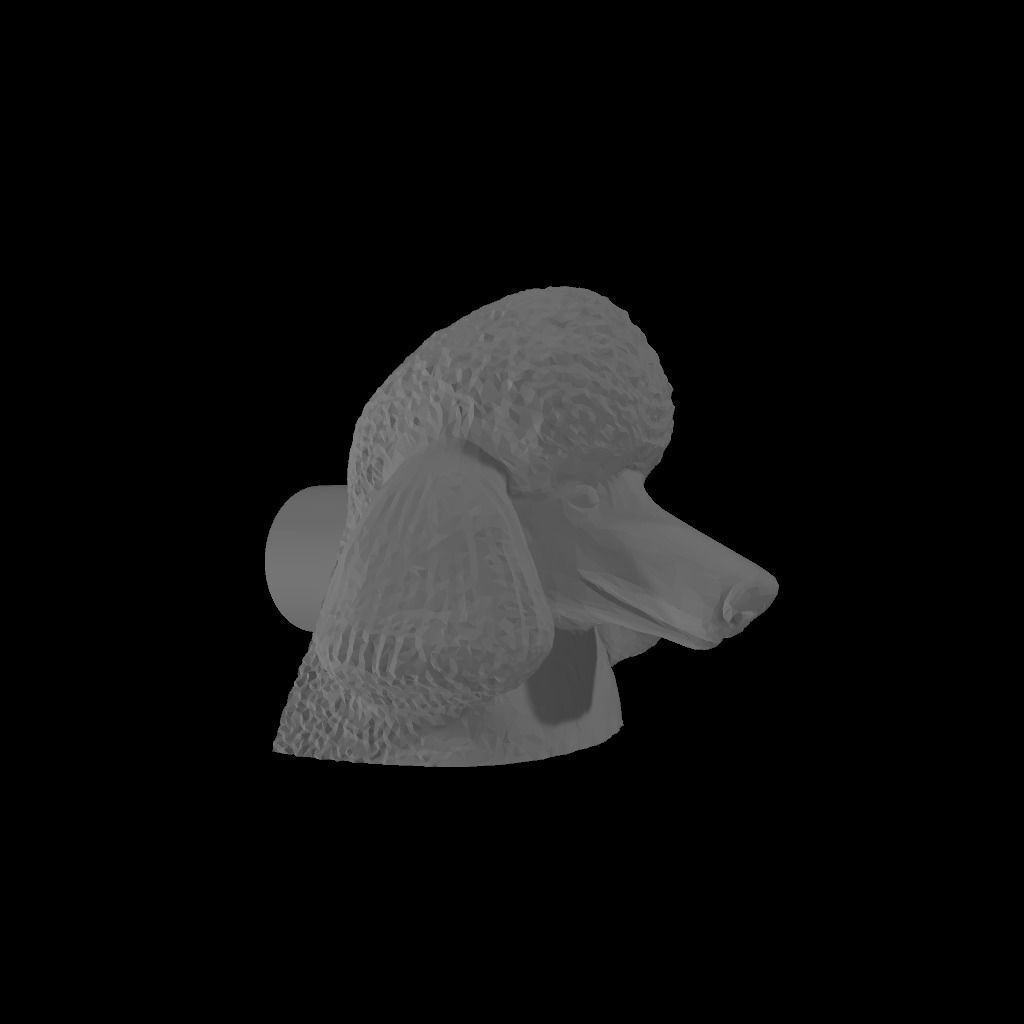 Poodle - Handle 3D print model_4
