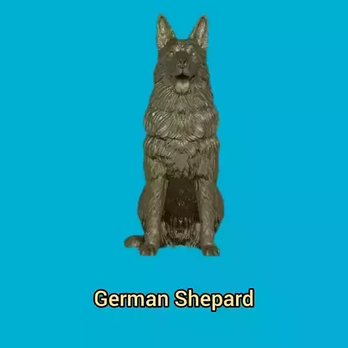 German Shepard - Handle 3D print model