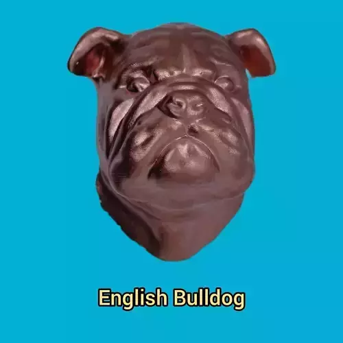 English Bulldog - Handle 3D print model