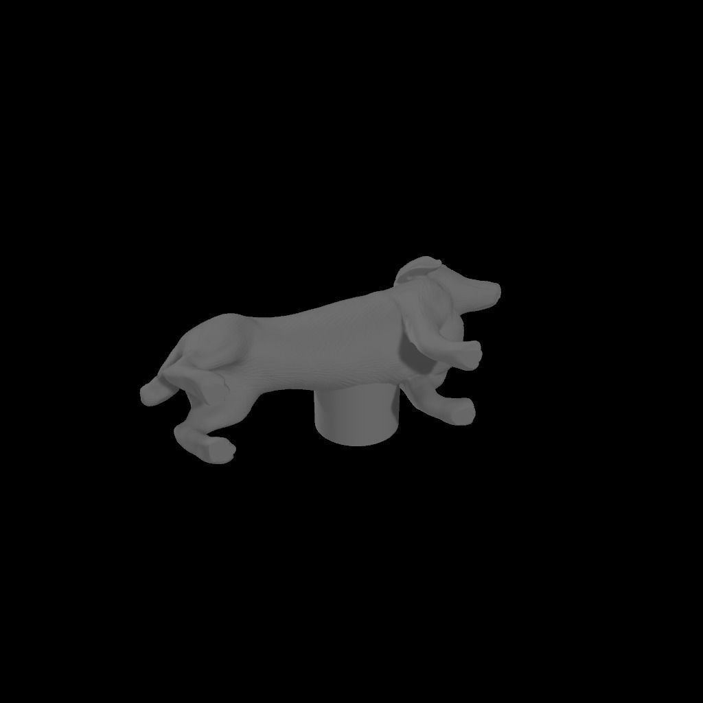 Dachshund - Handle 3D print model_4