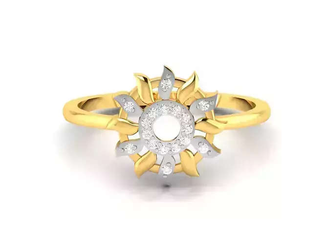 Women Diamond Ring 3dm render details