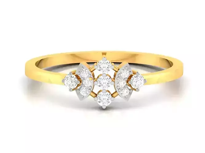 Women Diamond Ring 3dm render details
